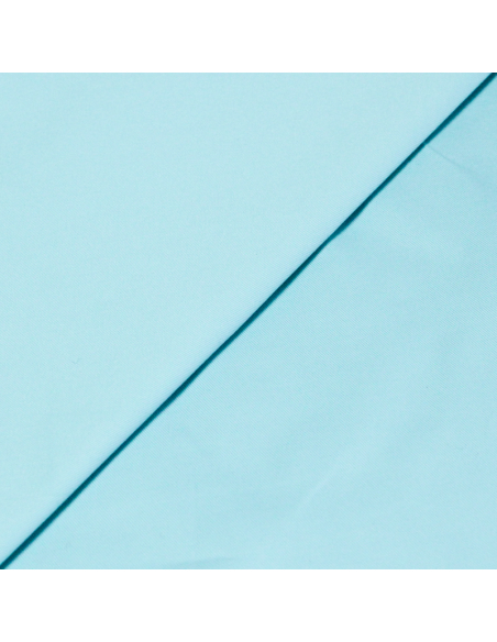 Gabardine coton & élasthanne - Aigue-marine
