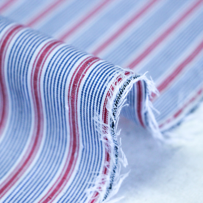 Popeline 100% coton - Rayure...