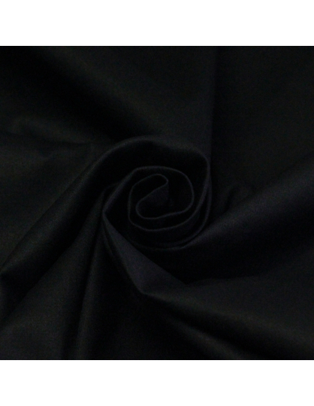 Gabardine coton & élasthanne - Noir