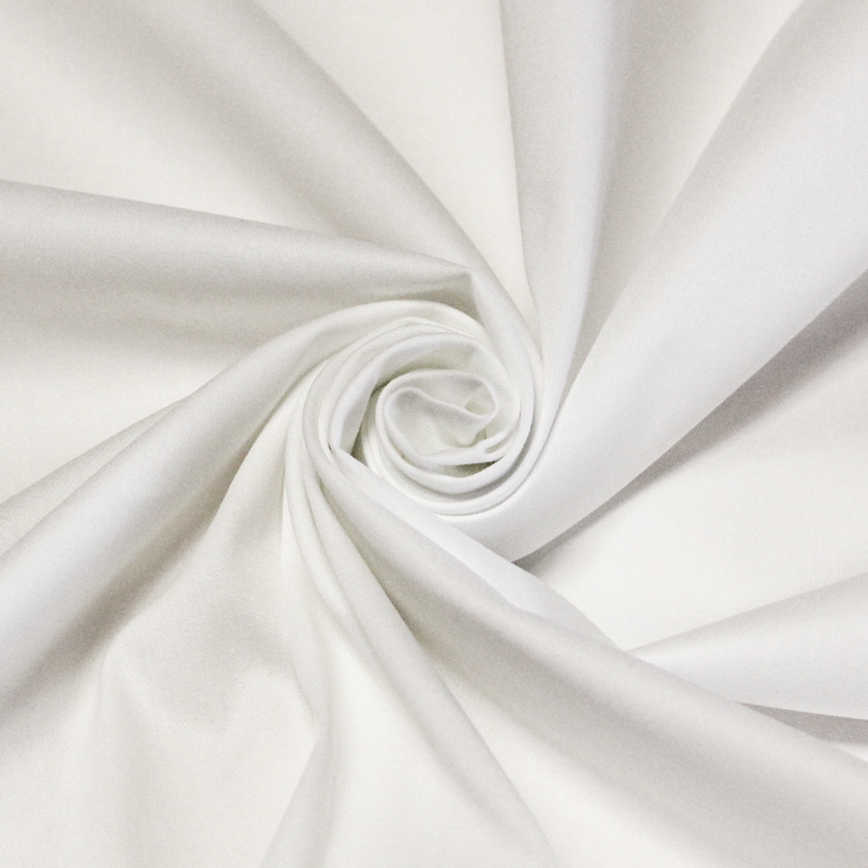 Gabardine coton & élasthanne - Blanc