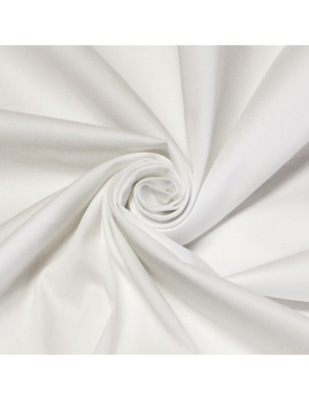 Gabardine coton & élasthanne - Blanc