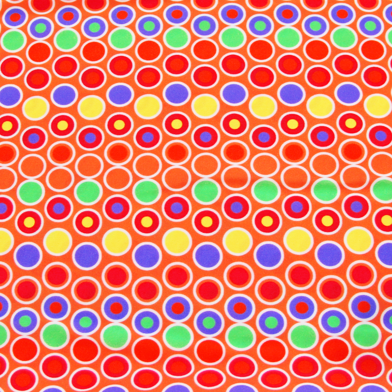 Tissu pour maillot de bain imprimé - Ronds multicolors