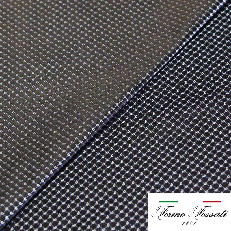 Jacquard 100% soie - Cachemire blanc fond marron