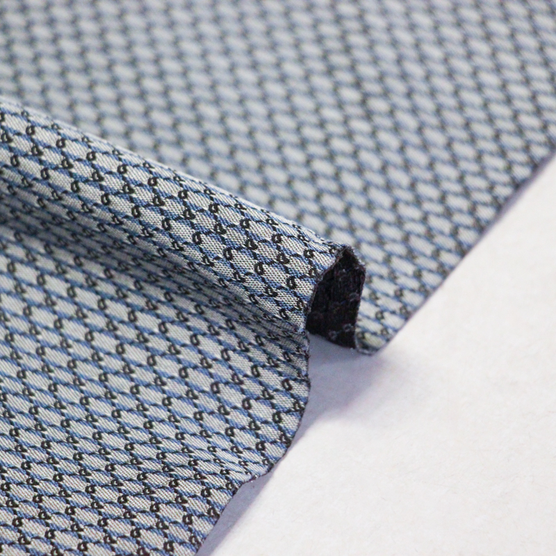 Jacquard 100% soie - Cachemire blanc...