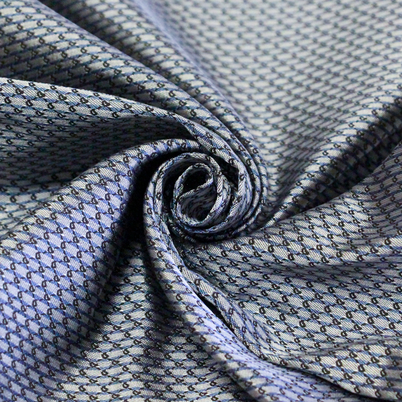 Jacquard 100% soie - Cachemire blanc...