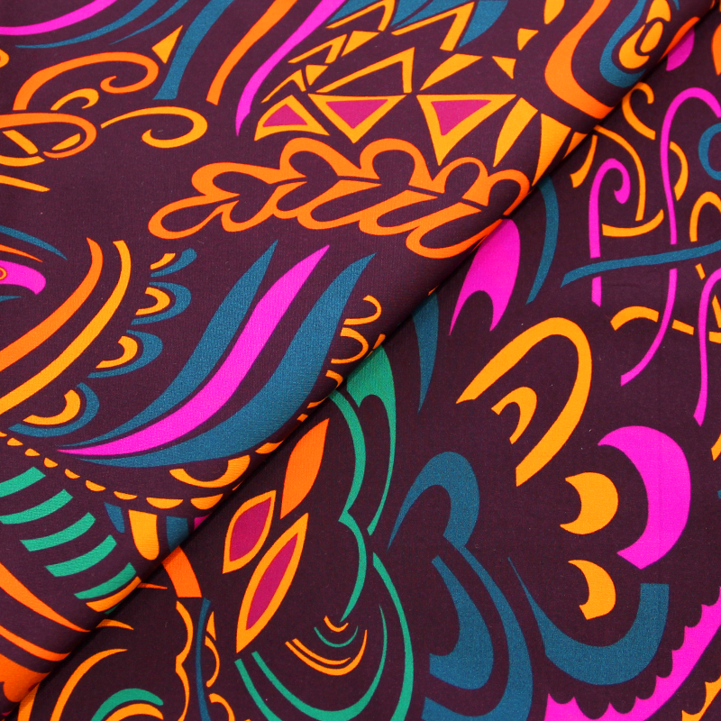 Tissu pour maillot de bain imprimé - Festival de couleur