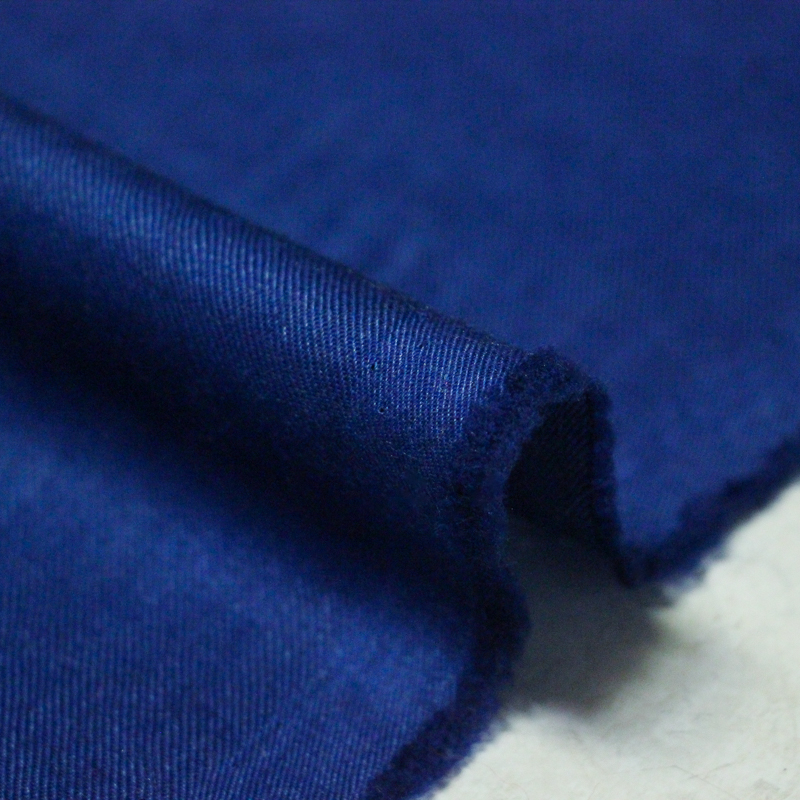 Twill laine & soie - Bleu roi