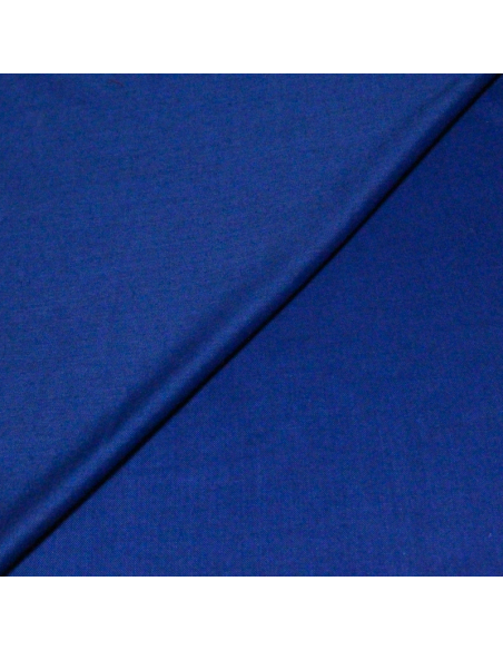 Twill laine & soie - Bleu roi