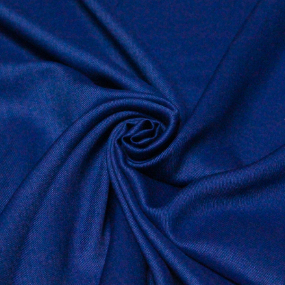 Twill laine & soie - Bleu roi 2
