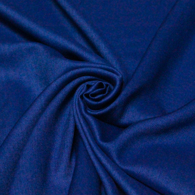 Twill laine & soie - Bleu roi