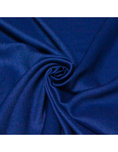Twill laine & soie - Bleu roi