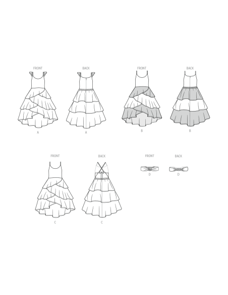 Patron McCall's 8592.K5 (7-14) - Robe enfant et serre‑tête