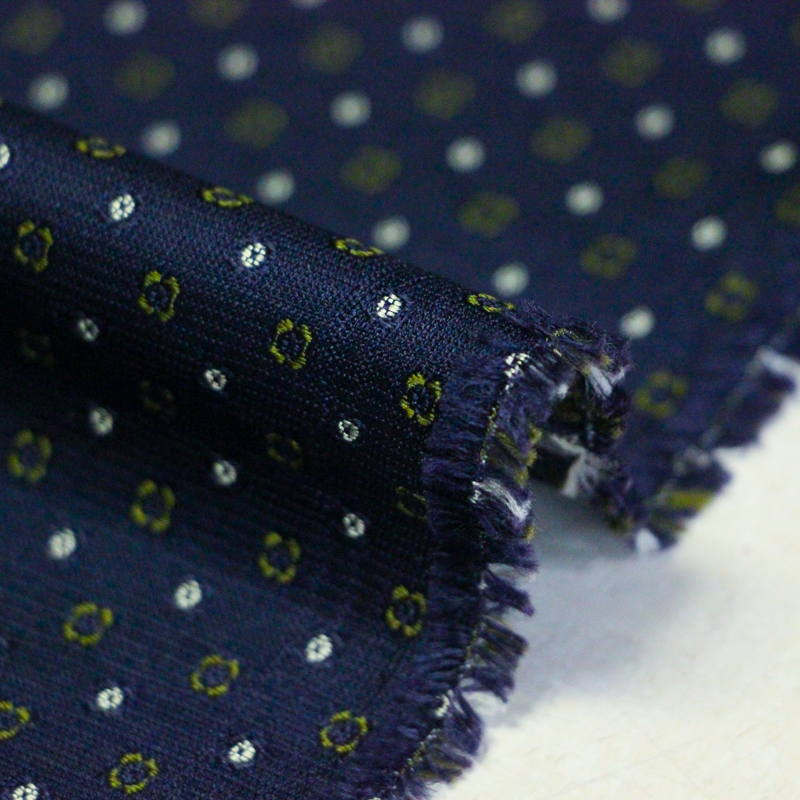 Jacquard 100% soie - Pois et petites...