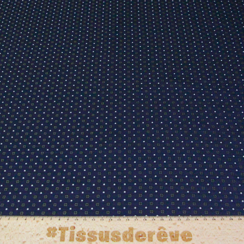 Jacquard 100% soie - Pois et petites...