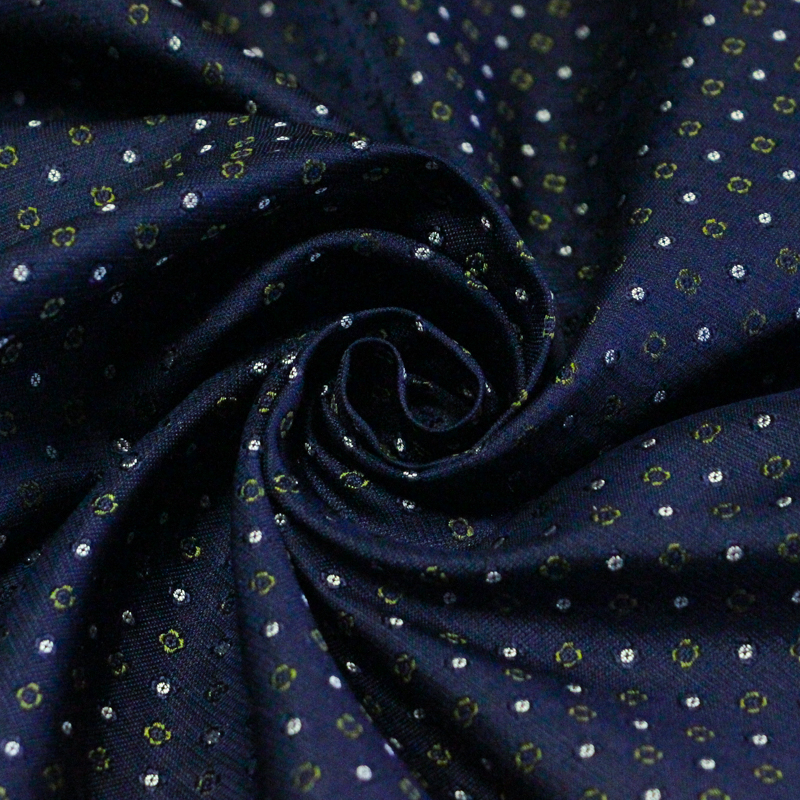 Jacquard 100% soie - Pois et petites...