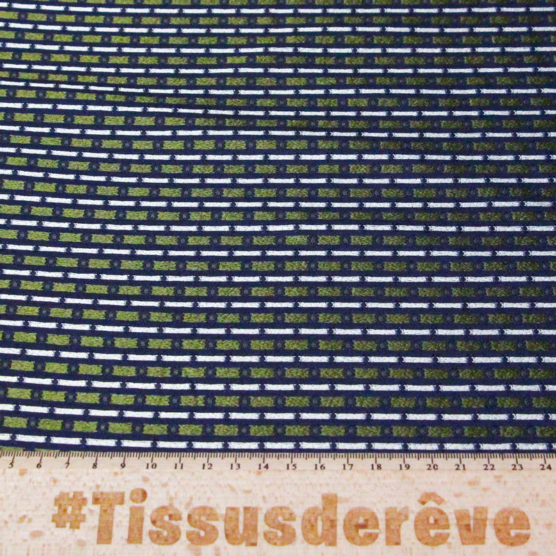 Jacquard 100% soie - Pois et petites...