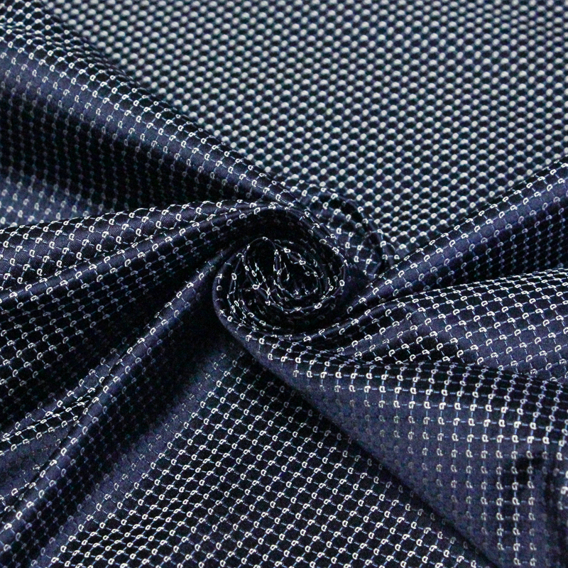 Jacquard 100% soie - Cachemire blanc...