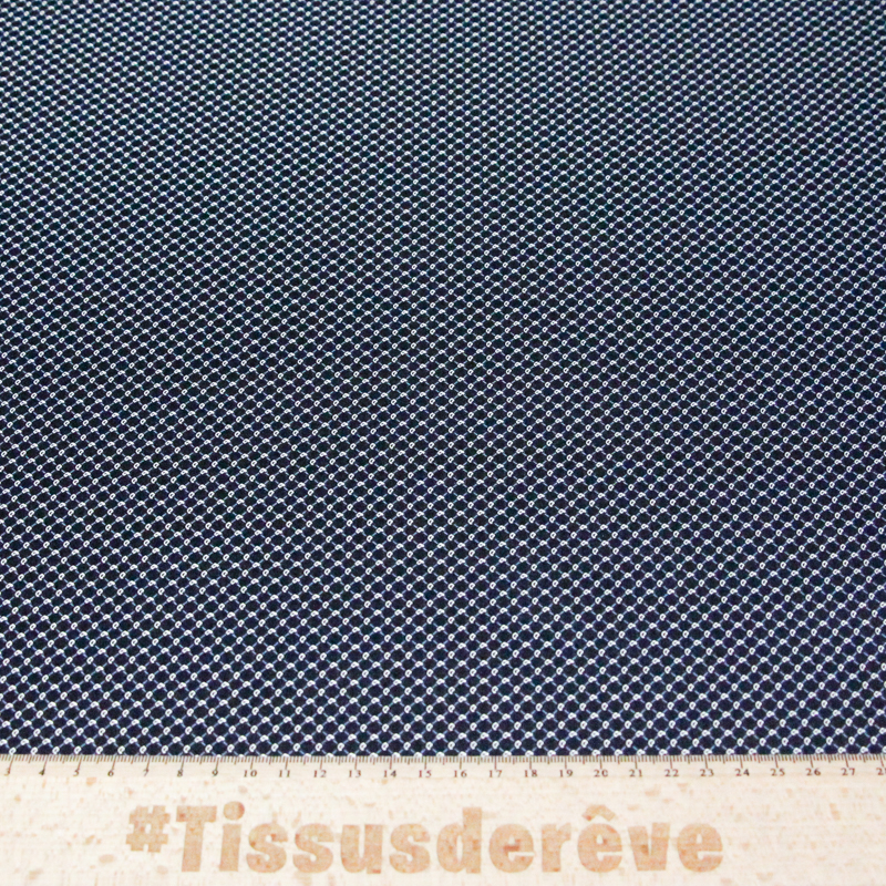 Jacquard 100% soie - Cachemire blanc...