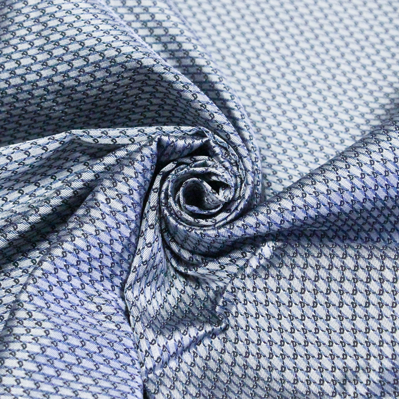 Jacquard 100% soie - Cachemire blanc...