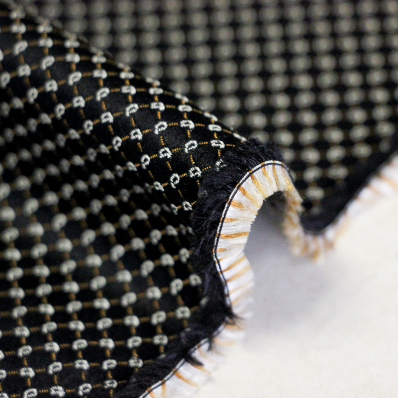 Jacquard 100% soie - Cachemire blanc...