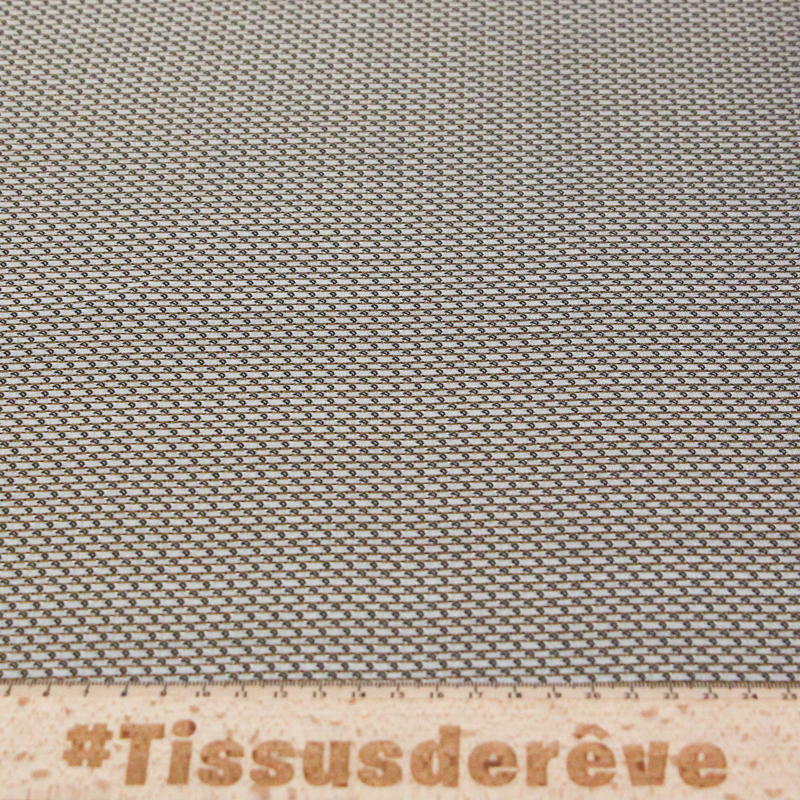 Jacquard 100% soie - Cachemire blanc...