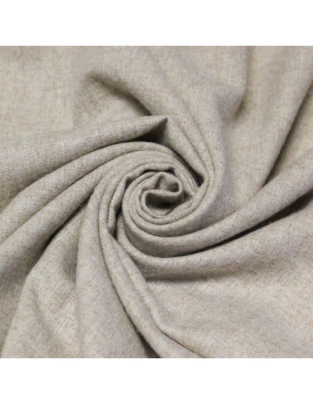 Flanelle de laine - Beige
