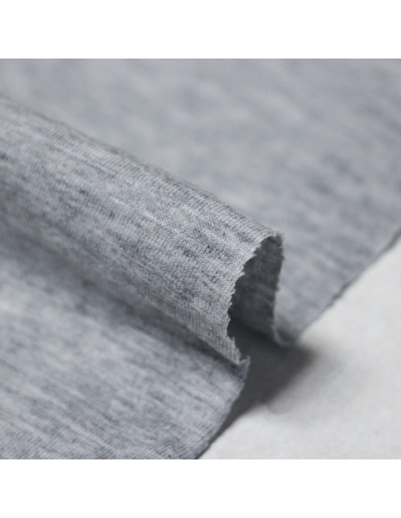 Jersey 100% coton - Gris