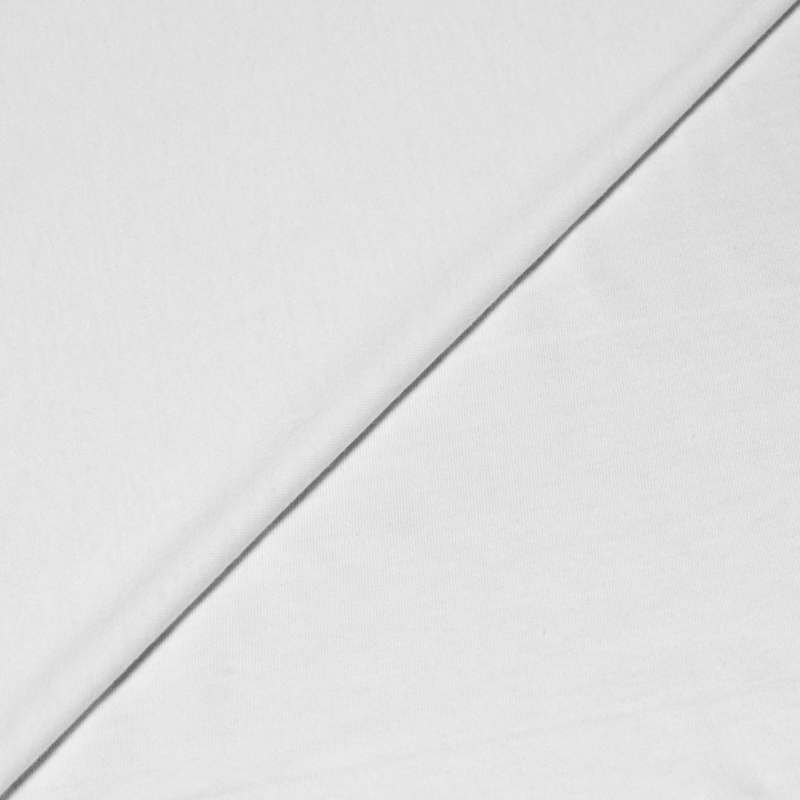 Jersey coton & élasthanne - Blanc optique