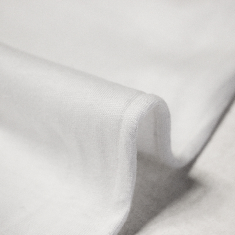 Jersey coton & élasthanne - Blanc...