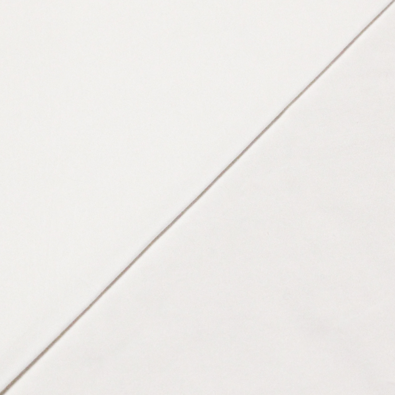 Jersey coton & élasthanne - Blanc cassé