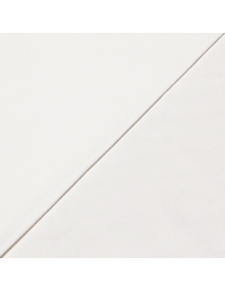 Jersey coton & élasthanne - Blanc cassé