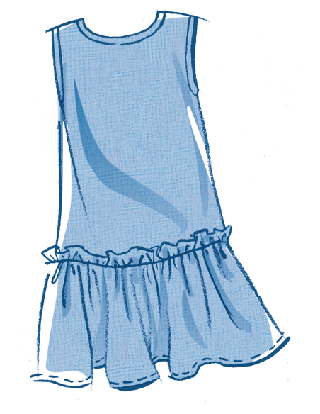 Patron McCall's 8593.A (7-14) - Robe et haut fille