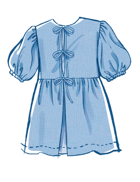 Patron McCall's 8593.A (7-14) - Robe et haut fille