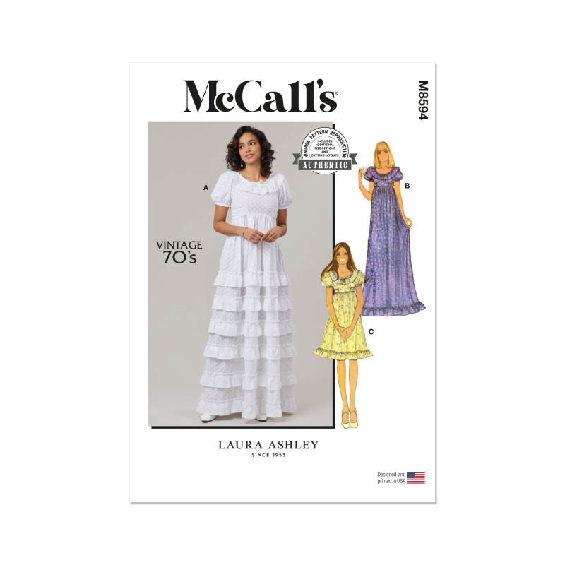 Patron McCall's 8594.H5 (34-42) - Robe vintage