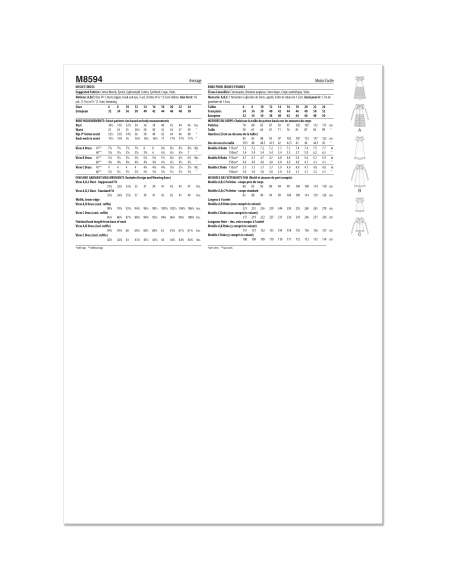 Patron McCall's 8594.U5  (44-52) - Robe vintage