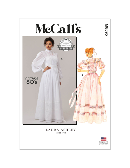 Patron McCall's 8595.A (34-42) - Robe longue, combinaison et ceinture