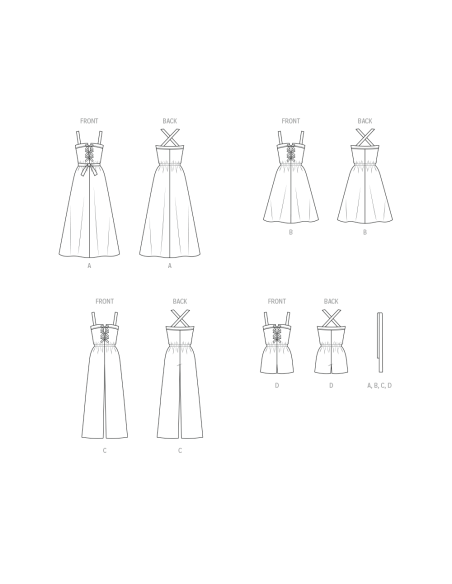 Patron McCall's 8596.D5 (32-40) - Robe ou Jumpsuit à Bretelles