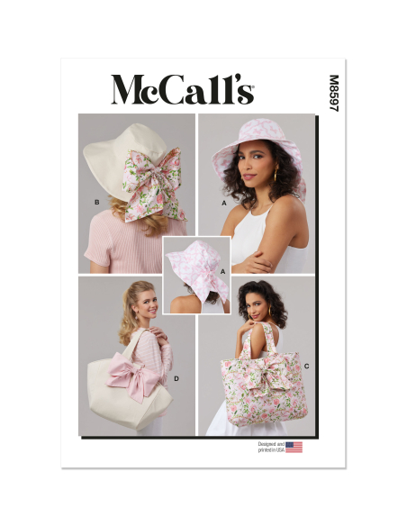Patron McCall's 8597.A - Sacs et chapeaux