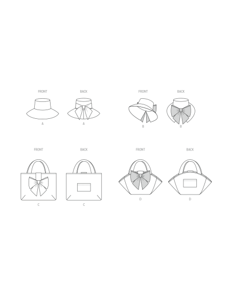 Patron McCall's 8597.A - Sacs et chapeaux