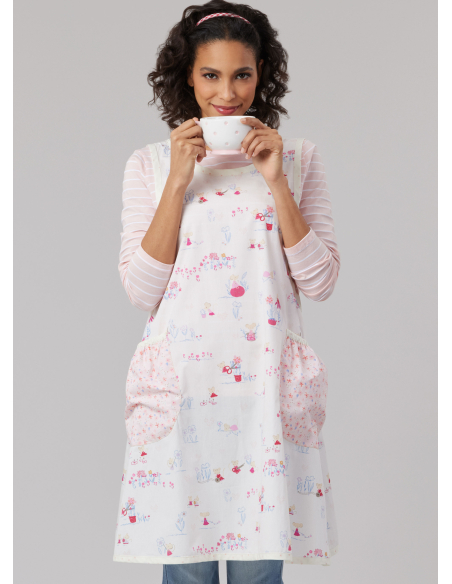 Patron McCall's 8598.A - Tabliers croisées style campagne