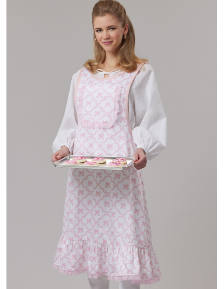 Patron McCall's 8598.A - Tabliers croisées style campagne