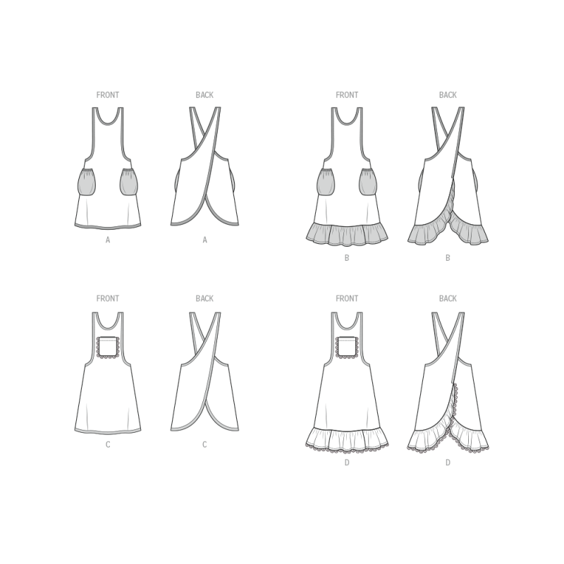 Patron McCall's 8598.A - Tabliers...