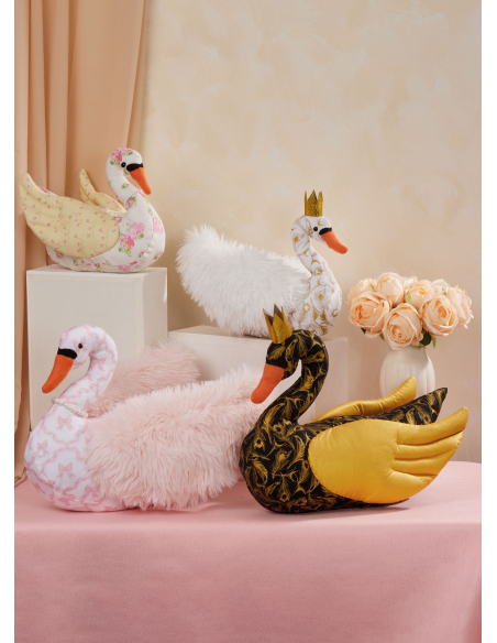 Patron McCall's 8600.OS - Peluches cygnes en 2 tailles