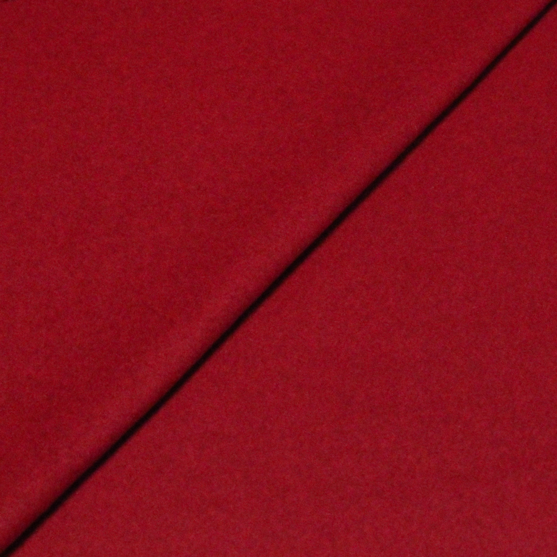 Drap de laine foulée – Rouge