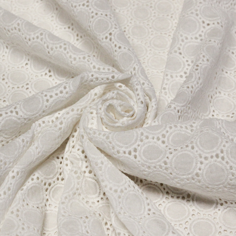 Broderie anglaise 100% coton - Cercle...