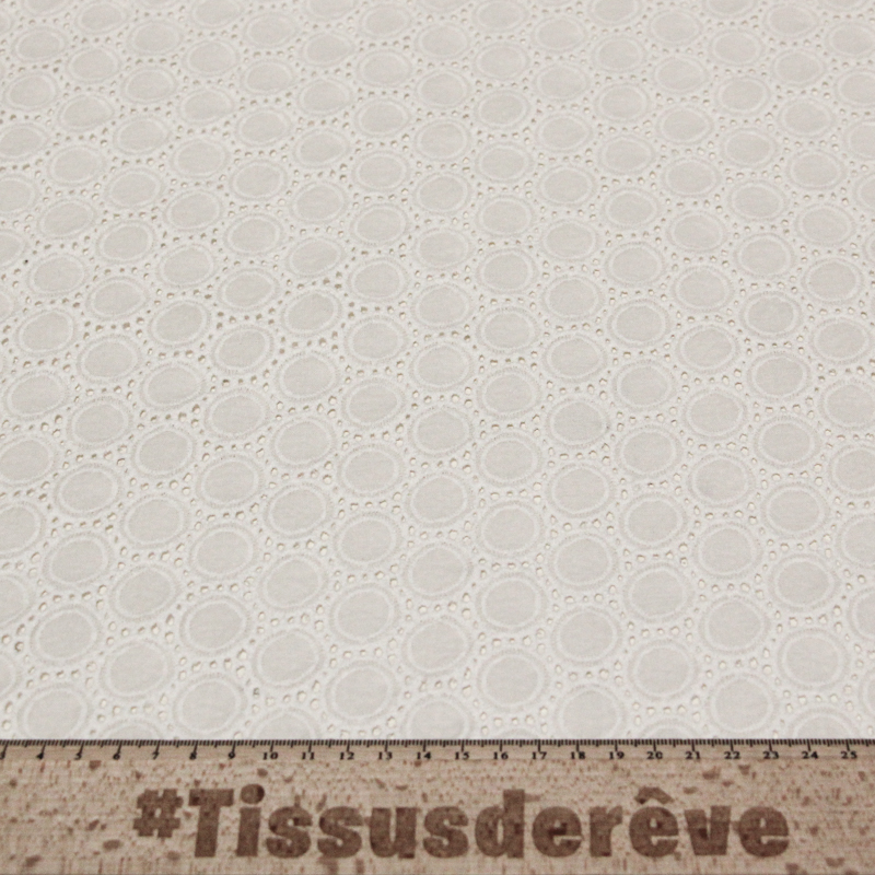 Broderie anglaise 100% coton - Cercle...