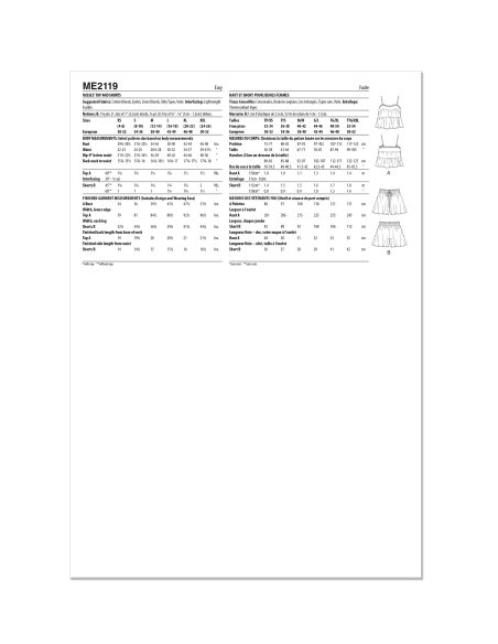 Patron KnowMe 2119.A (34-52) - Top & Shorts