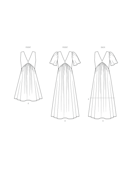 Patron KnowMe 2120.Y5 (46-54) - Robe fluide trapèze