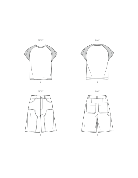 Patron KnowMe 2121.BB (56-64) - T-Shirt & Shorts