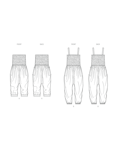 Patron KnowMe 2122.A (34-52) - Combinaison